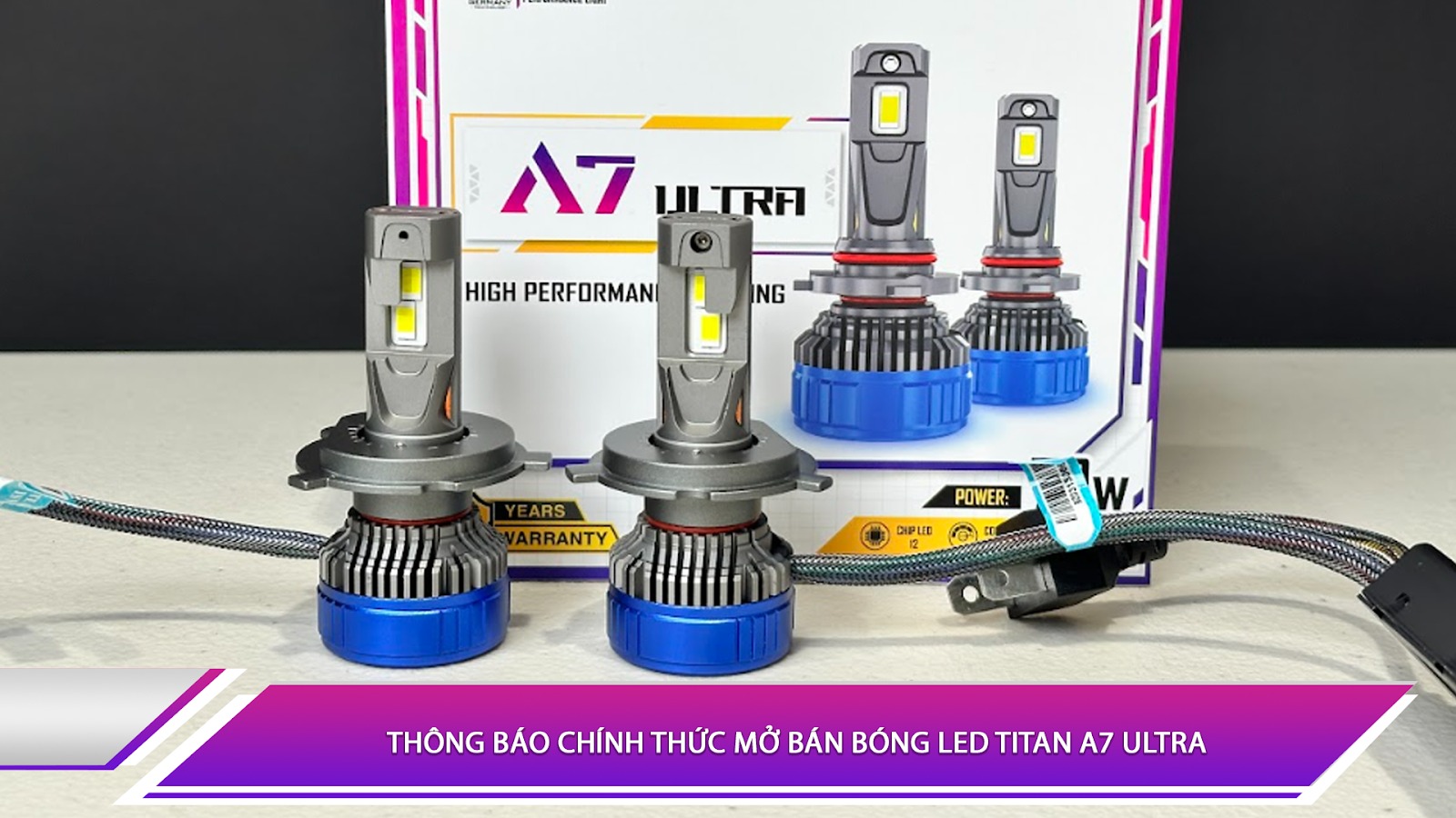 THÔNG BÁO CHÍNH THỨC MỞ BÁN BÓNG LED TITAN A7 ULTRA